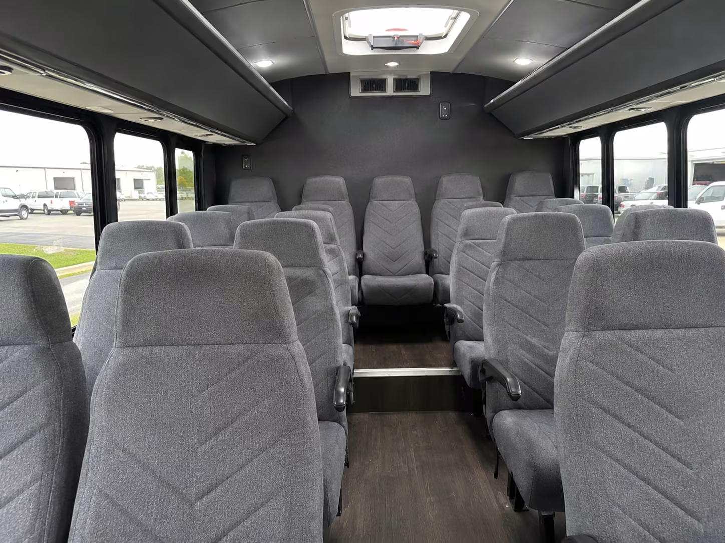 15 passenger minibus interior