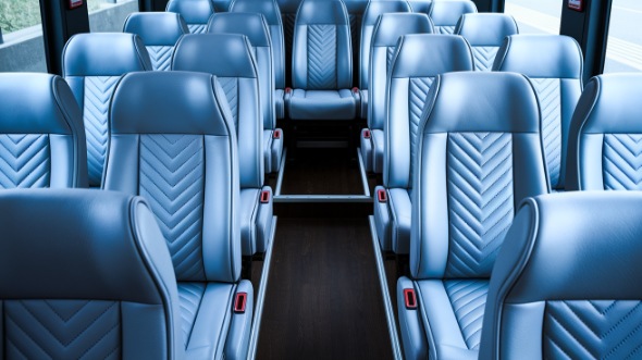 edmond 28 passenger minibus interior