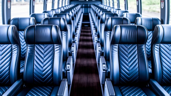 edmond 50 passenger charter bus inside