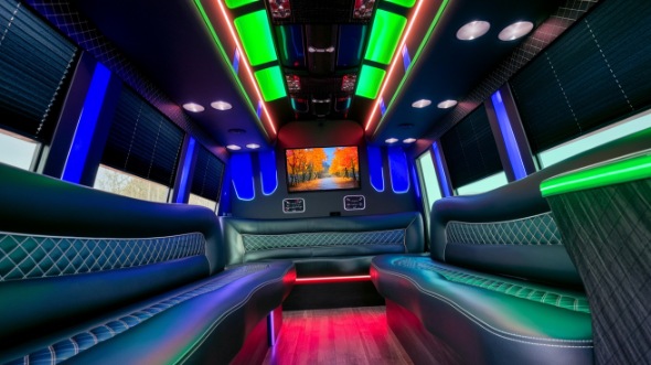 party bus rental interior edmond